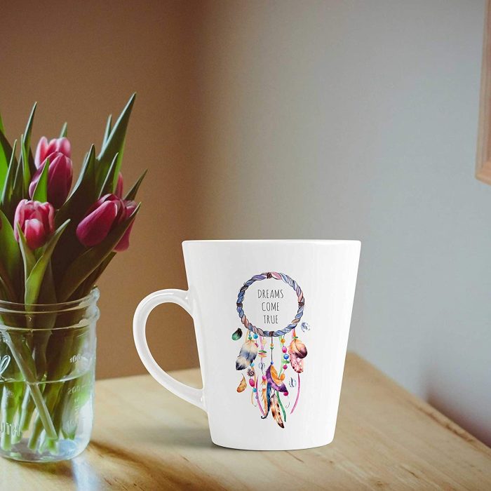 Aj Prints Dreams Come True Conical Coffee Mug- Beautiful Dream Catcher Tea Cup- 120z Milk Mug Gift for His/Her | Save 33% - Rajasthan Living 7