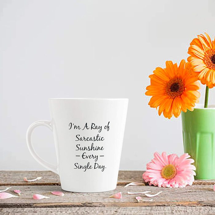 Aj Prints I’m A Ray Sarcastic Sunshine Every Single Day 12 Ounce Funny Ceramic Latte Coffee Mug | Save 33% - Rajasthan Living 6