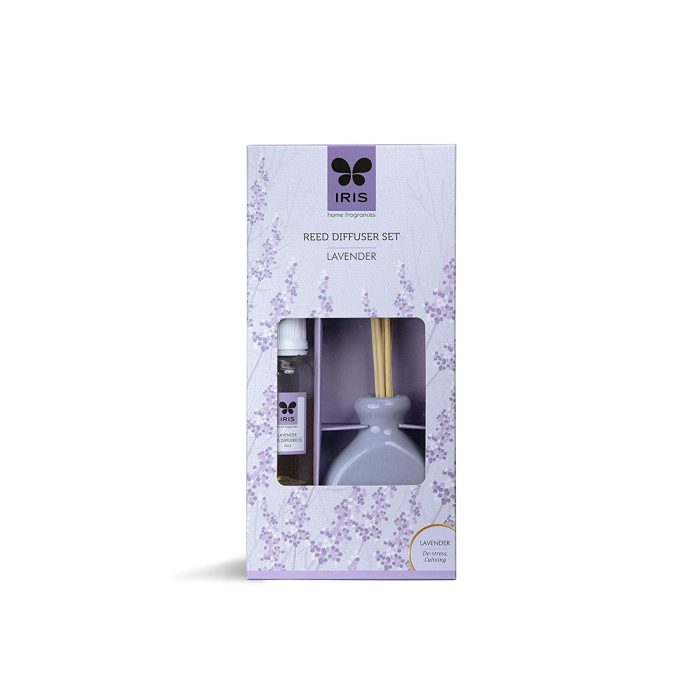 Iris New Lavender Fragances Reed Diffuser Set with Oil 60ml With Ceramic Pot & Diffuser Stick | Save 33% - Rajasthan Living 7