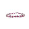 Ruby and Diamond Bracelet in 18K White Gold | Save 33% - Rajasthan Living 7