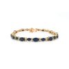 Sapphire and Diamond Bracelet in 14K Yellow Gold | Save 33% - Rajasthan Living 7