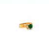 Emerald and Diamond Ring in 18K Yellow Gold | Save 33% - Rajasthan Living 8