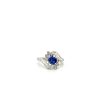 Sapphire and Diamond Ring in 18K White Gold | Save 33% - Rajasthan Living 7