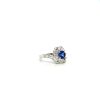 Sapphire and Diamond Ring in 18K White Gold | Save 33% - Rajasthan Living 8