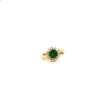 Emerald and Diamond Ring in 14K Yellow Gold | Save 33% - Rajasthan Living 7