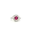 Ruby and Diamond Ring in 18K White Gold | Save 33% - Rajasthan Living 7