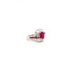 Ruby and Diamond Ring in 18K White Gold | Save 33% - Rajasthan Living 8