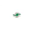 Emerald and Diamond Ring in 18K White Gold | Save 33% - Rajasthan Living 7