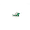 Emerald and Diamond Ring in 18K White Gold | Save 33% - Rajasthan Living 8