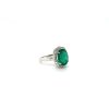 Emerald and Diamond Ring in 18K White Gold | Save 33% - Rajasthan Living 8