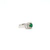 Emerald and Diamond Ring in 14K White Gold | Save 33% - Rajasthan Living 8