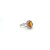 Citrine and Diamond Ring in 18K White Gold | Save 33% - Rajasthan Living 8