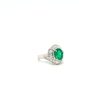 Emerald and Diamond Ring in 18K White Gold | Save 33% - Rajasthan Living 8