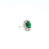 Emerald and Diamond Ring in 18K White Gold | Save 33% - Rajasthan Living 8