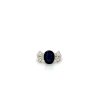 Sapphire and Diamond Ring in 18K White Gold | Save 33% - Rajasthan Living 7