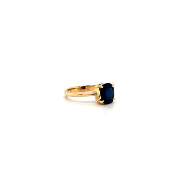 Sapphire and Diamond Ring in 14K Yellow Gold | Save 33% - Rajasthan Living 6