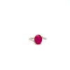 Ruby and Diamond Ring in 14K White Gold | Save 33% - Rajasthan Living 7