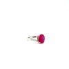 Ruby and Diamond Ring in 14K White Gold | Save 33% - Rajasthan Living 8