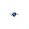 Sapphire and Diamond Ring in 18K White Gold | Save 33% - Rajasthan Living 7