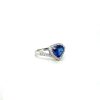 Sapphire and Diamond Ring in 18K White Gold | Save 33% - Rajasthan Living 8