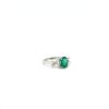 Emerald and Diamond Ring in 18K White Gold | Save 33% - Rajasthan Living 8