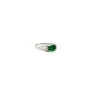 Emerald and Diamond Ring in 18K White Gold | Save 33% - Rajasthan Living 8