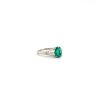 Emerald and Diamond Ring in 18K White Gold | Save 33% - Rajasthan Living 8