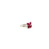 Ruby and Diamond Ring in 14K White Gold | Save 33% - Rajasthan Living 8