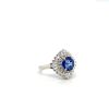 Sapphire and Diamond Ring in 18K White Gold | Save 33% - Rajasthan Living 8