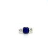 Sapphire and Diamond Ring in 18K White Gold | Save 33% - Rajasthan Living 7