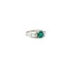 Emerald and Diamond Ring in 18K White Gold | Save 33% - Rajasthan Living 8