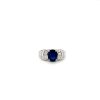 Sapphire and Diamond Ring in 18K White Gold | Save 33% - Rajasthan Living 7