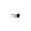 Sapphire and Diamond Ring in 18K White Gold | Save 33% - Rajasthan Living 8