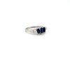 Sapphire and Diamond Ring in 14K White Gold | Save 33% - Rajasthan Living 8