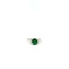 Emerald and Diamond Ring in 18K White Gold | Save 33% - Rajasthan Living 7