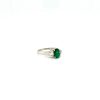 Emerald and Diamond Ring in 18K White Gold | Save 33% - Rajasthan Living 8