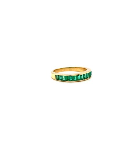 Emerald Ring in 14K Yellow Gold | Save 33% - Rajasthan Living 3