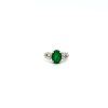 Emerald and Diamond Ring in 14K White Gold | Save 33% - Rajasthan Living 7