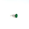 Emerald and Diamond Ring in 14K White Gold | Save 33% - Rajasthan Living 8