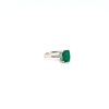 Emerald and Diamond Ring in 18K White Gold | Save 33% - Rajasthan Living 8