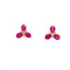 Ruby and Diamond Earrings in 14K Yellow Gold | Save 33% - Rajasthan Living 7