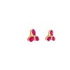 Ruby and Diamond Earrings in 14K Yellow Gold | Save 33% - Rajasthan Living 8