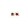 Ruby and Diamond Earrings in 14K Yellow Gold | Save 33% - Rajasthan Living 7