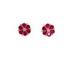 Ruby and Diamond Earrings in 14K White Gold | Save 33% - Rajasthan Living 7