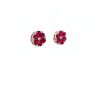 Ruby and Diamond Earrings in 14K White Gold | Save 33% - Rajasthan Living 8