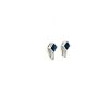 Sapphire and Diamond Earringss in 14K White Gold | Save 33% - Rajasthan Living 8