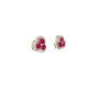 Ruby and Diamond Earrings in 14K White Gold | Save 33% - Rajasthan Living 8