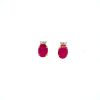 Ruby and Diamond Earrings in 14K Yellow Gold | Save 33% - Rajasthan Living 7