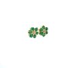 Emerald and Diamond Earrings in 14K Yellow Gold | Save 33% - Rajasthan Living 8