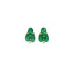 Emerald and Diamond Earrings in 14K Yellow Gold | Save 33% - Rajasthan Living 7